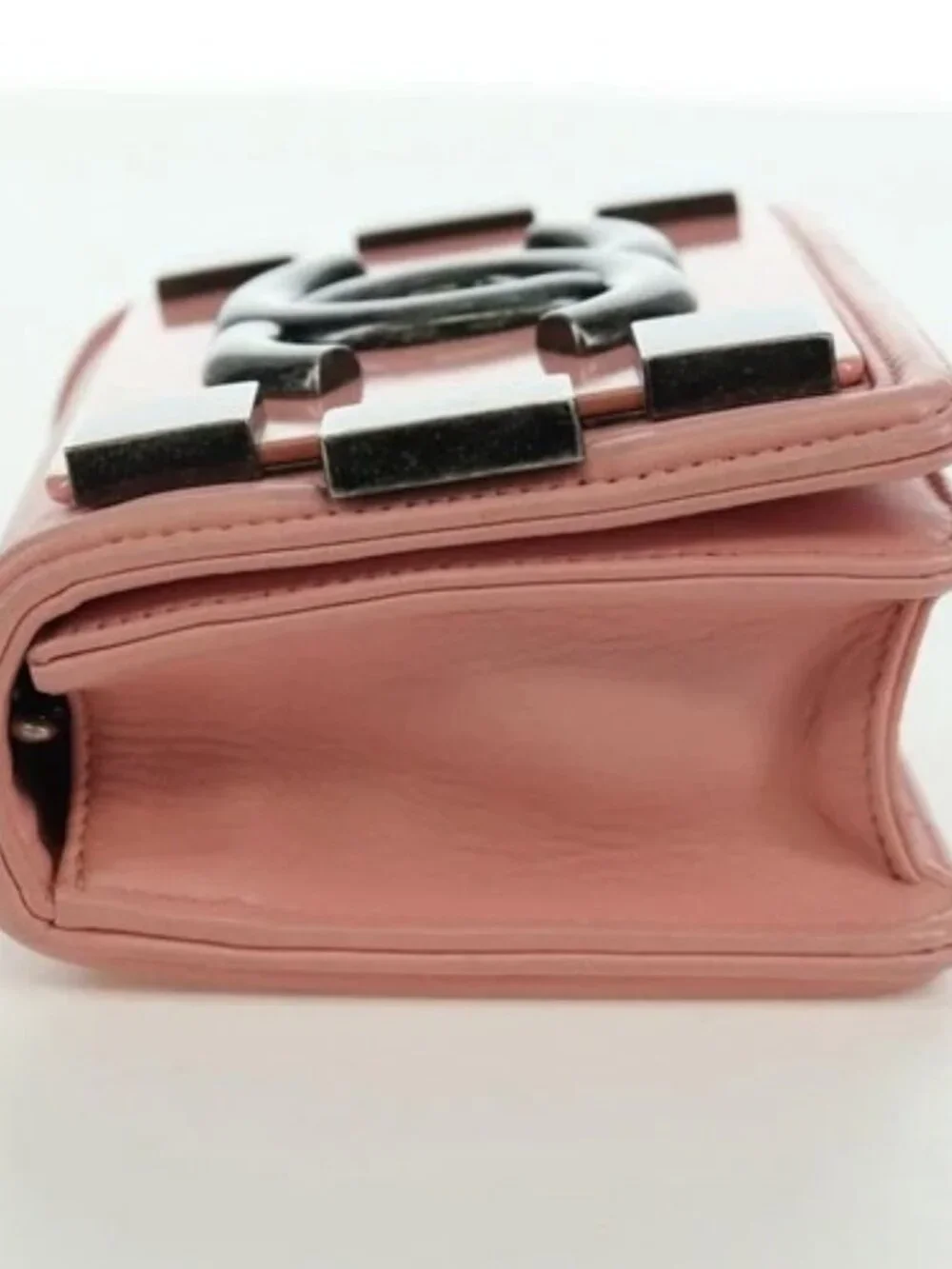 CHANEL Matelasse Lego Boy Chain Shoulder Bag Lamb Skin Pink CC Auth 172559SAM
